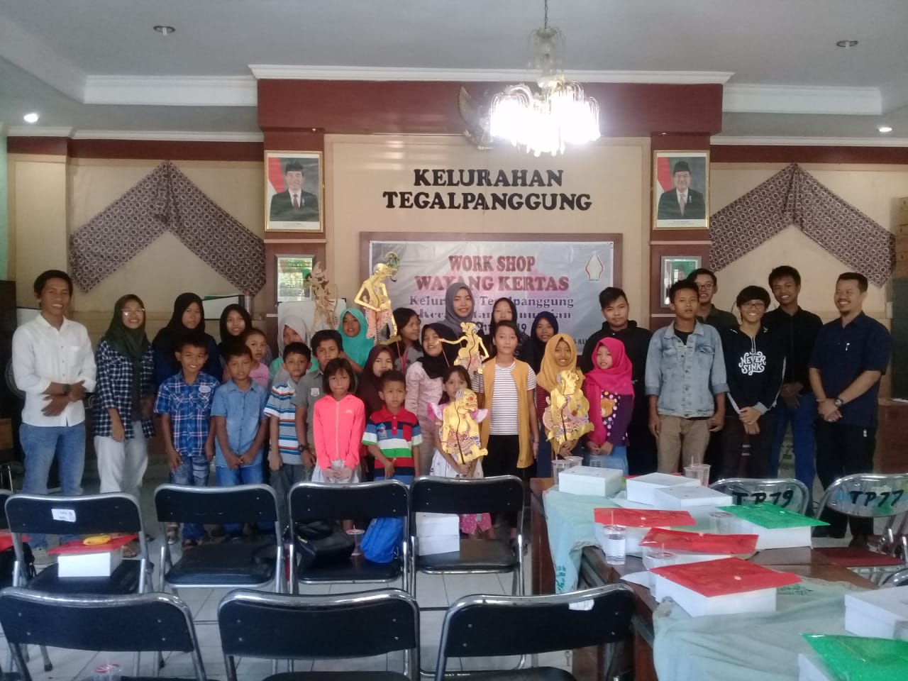 WORK SHOP WAYANG KERTAS KELURAHAN TEGALPANGGUNG TAHUN 2019